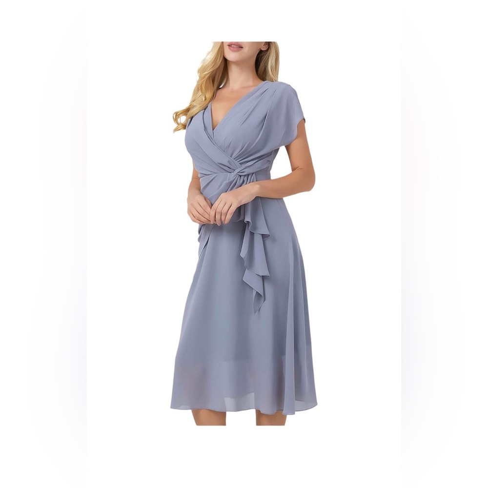 ❌SOLD❌ NWT S・DEER Women's Summer Double V Neck Dress